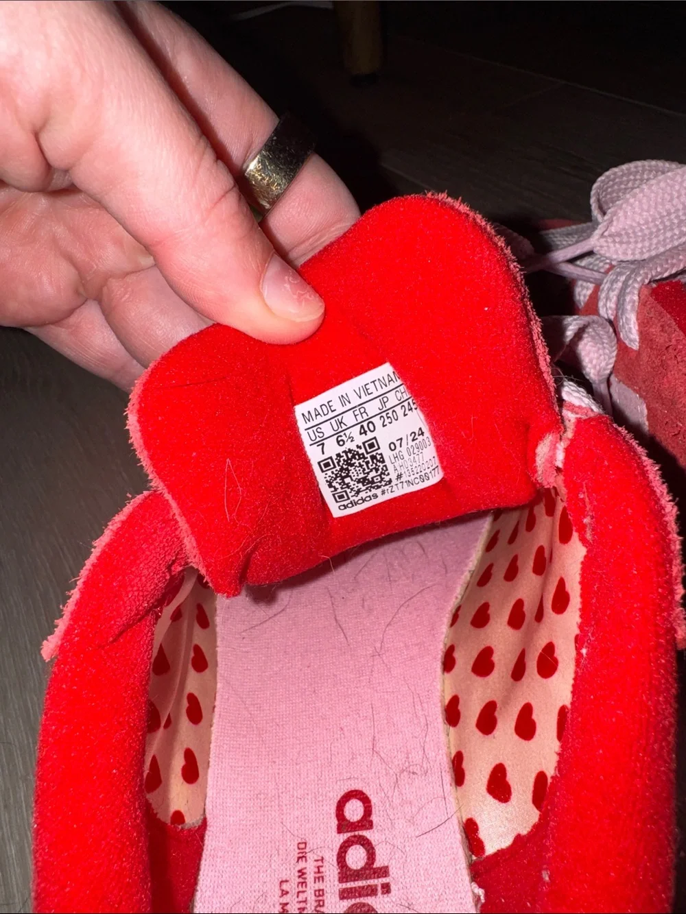 adidas campus women’s Pink and Red Sneakers